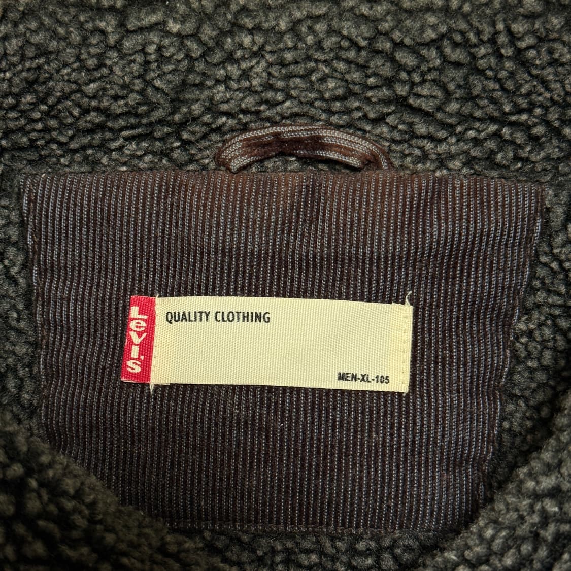 리바이스 챠콜 코듀로이 type 3 쉐르파 자켓 XL 상품이미지8