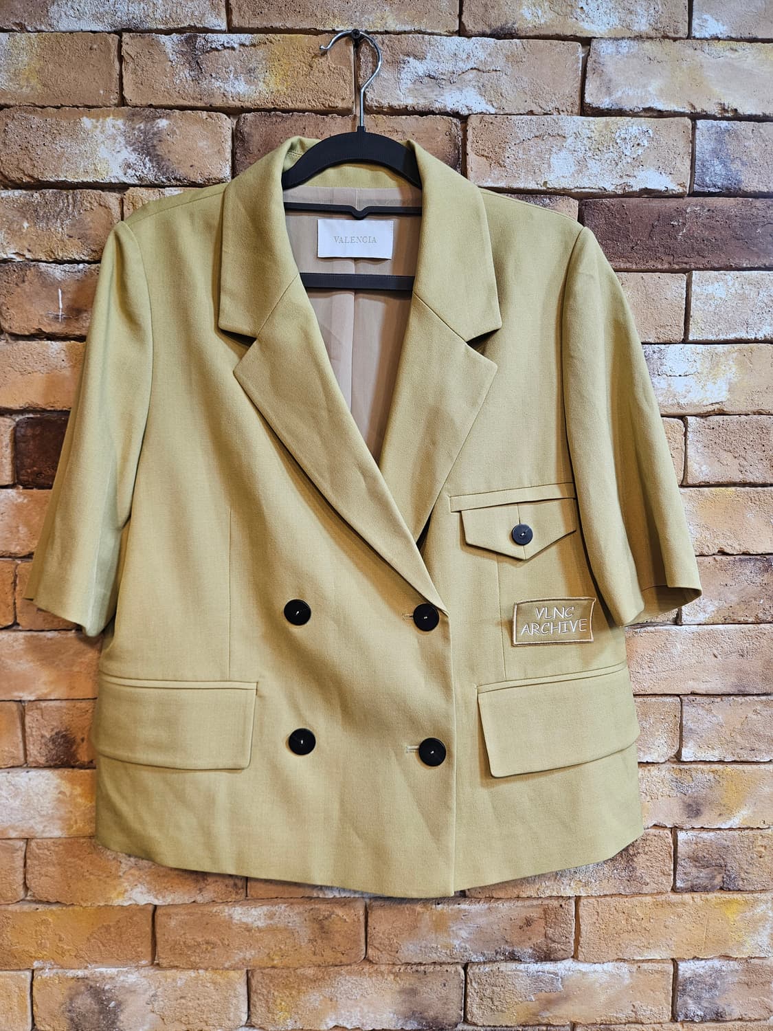 발렌시아 반팔 더블 브레스트 자켓 상품이미지1