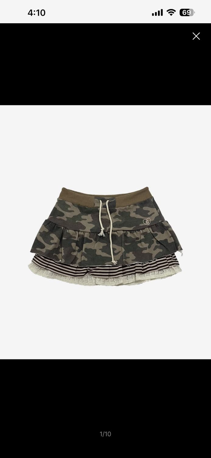 그레일즈 camo layered skirt 상품이미지1