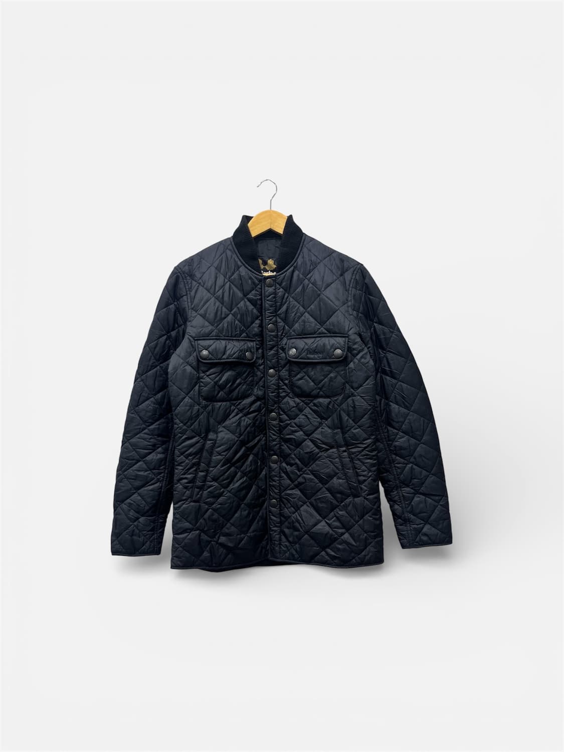 바버 더블포켓 퀼팅 봄버 자켓 S 블랙 상품이미지1