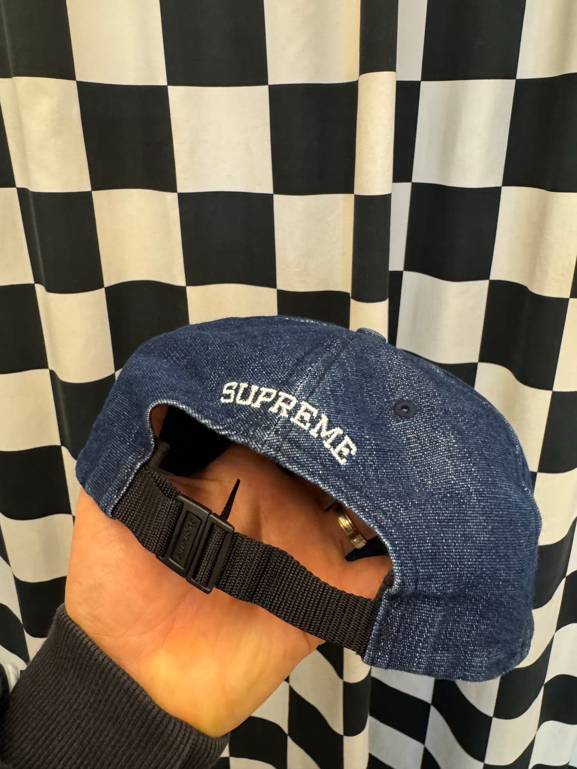 슈프림 코듀라 스몰 박스로고 데님 캡 처분  상품이미지3
