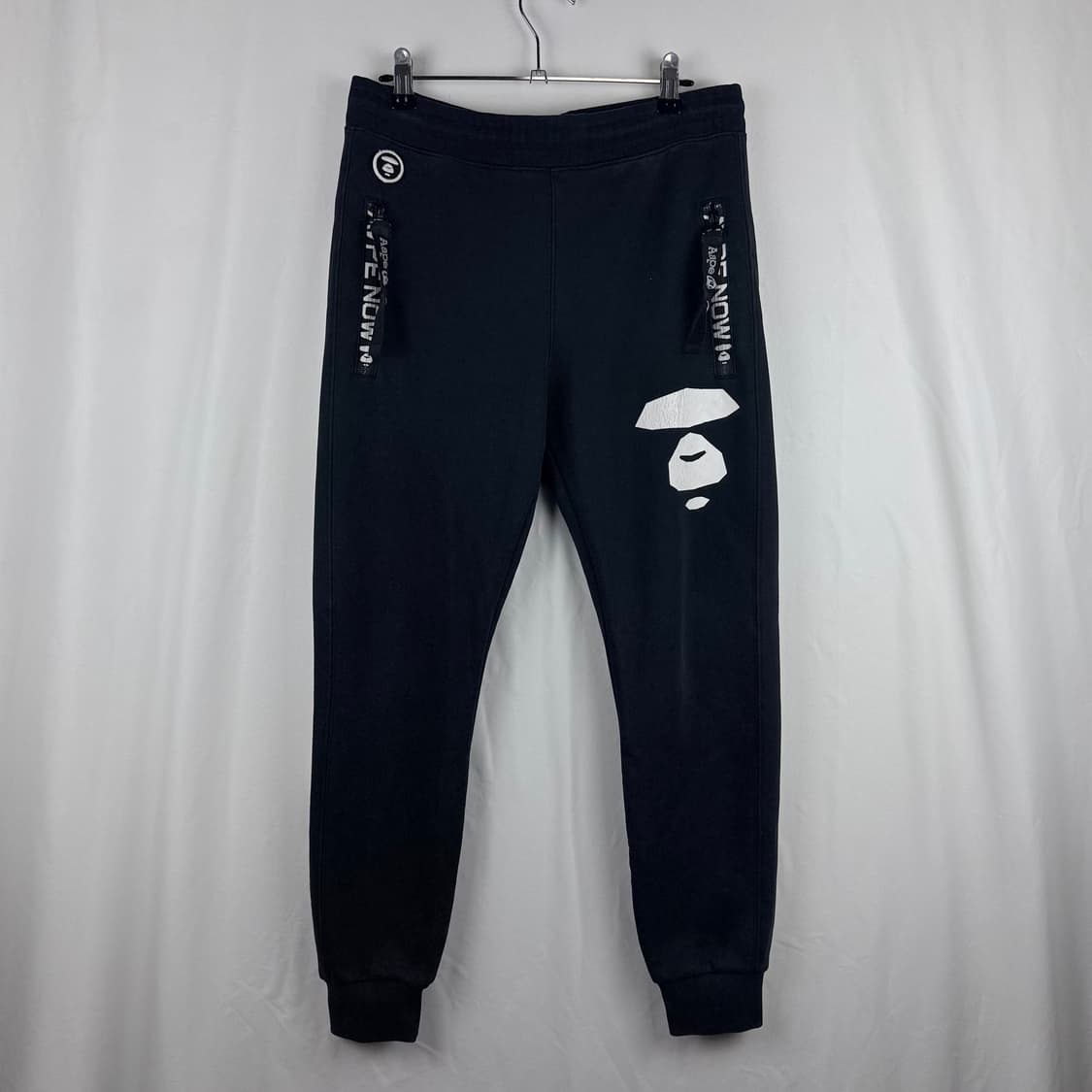 (S) Aape 스웻 조거 팬츠 블랙 상품이미지2