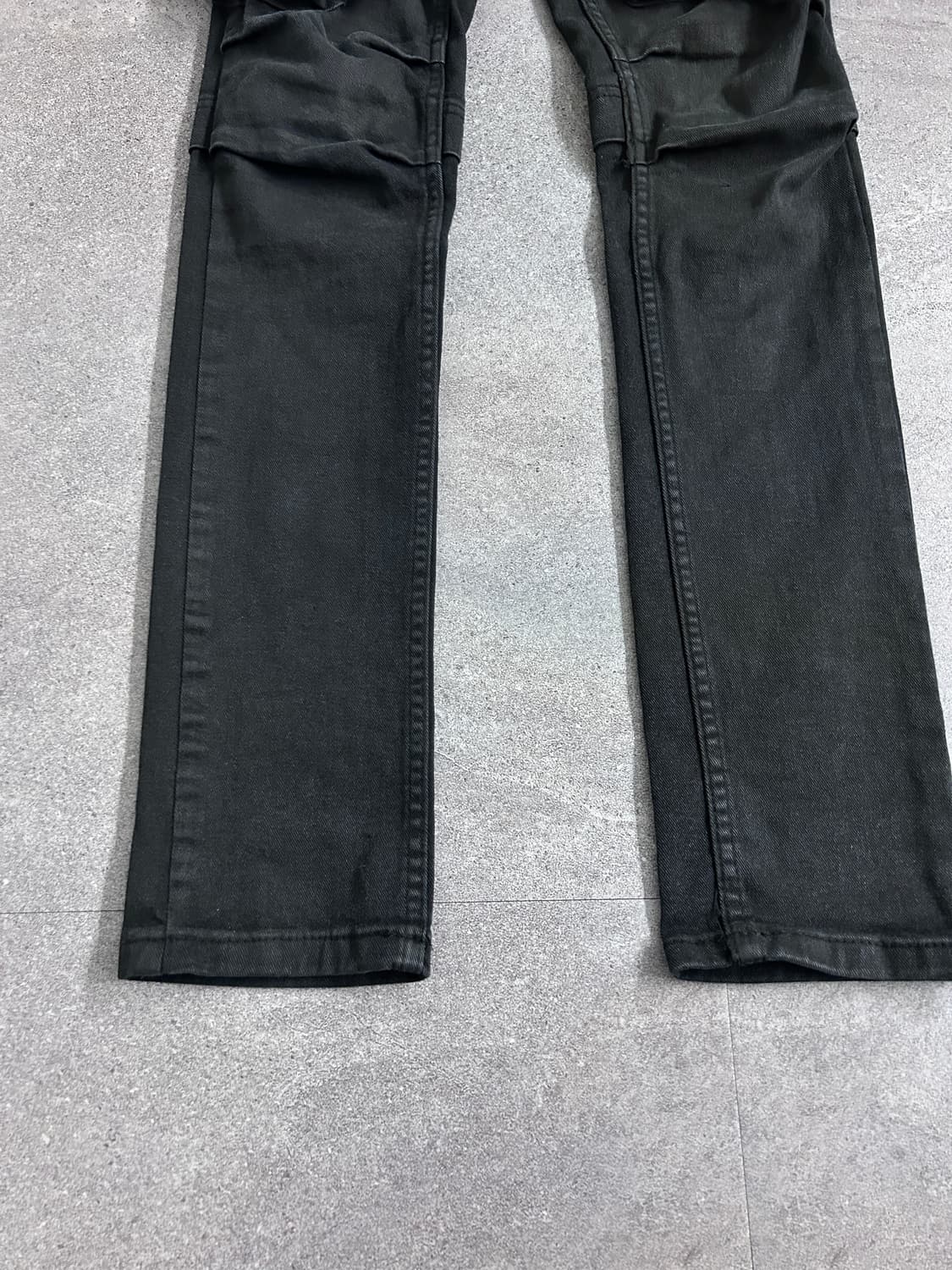 Glamour 블랙 슬림 카고 팬츠 (가스마스크) 상품이미지4