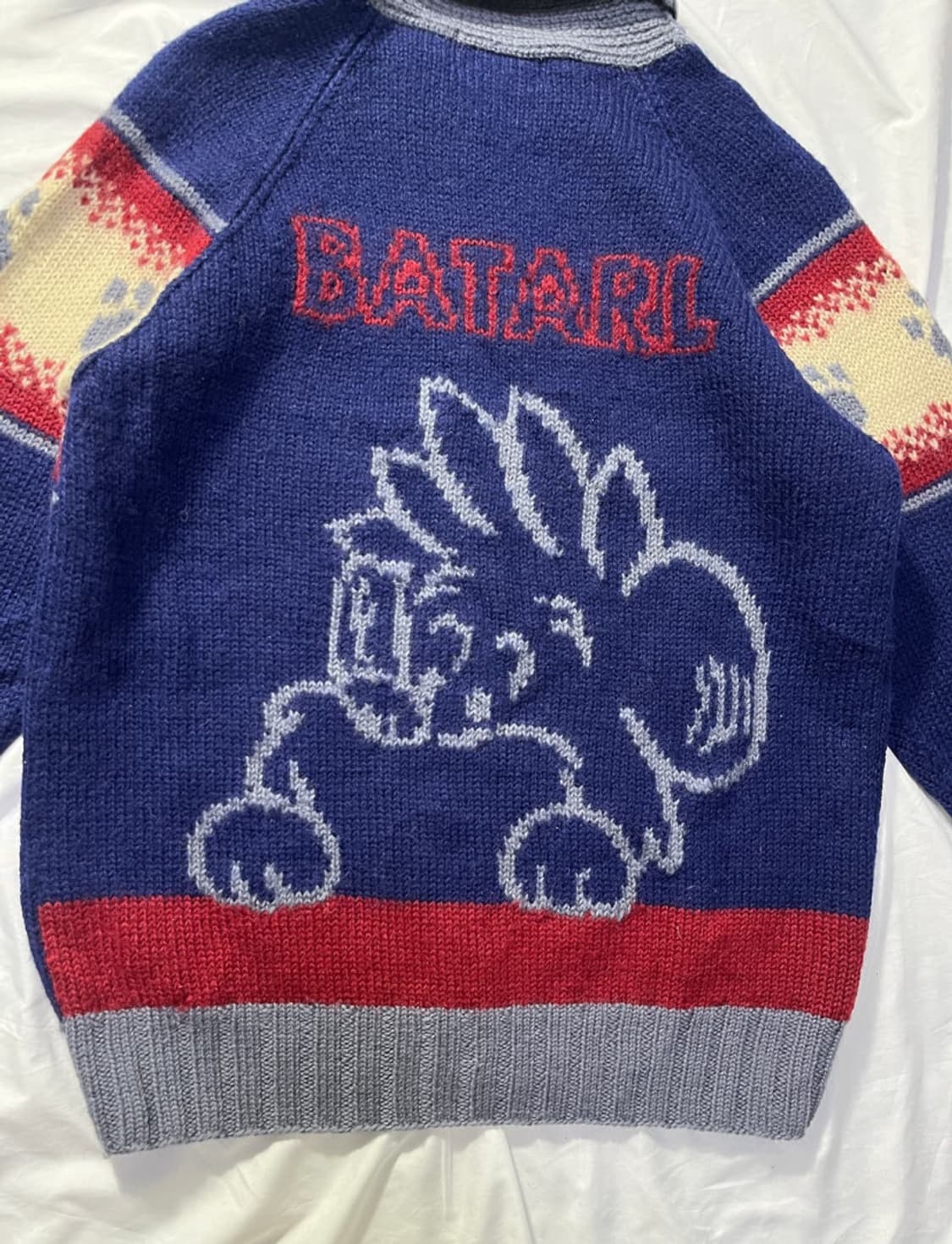 빈티지 코위찬 울 니트 집업 상품이미지2