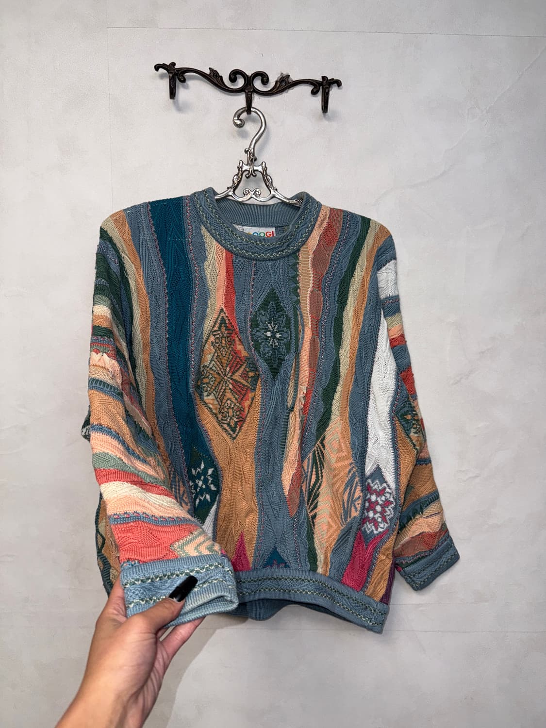 COOGI mute cotton candy cable knit  상품이미지2