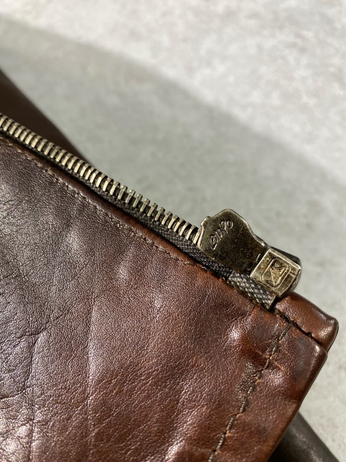 [46] FLORENS 플로렌스 이태리 메이드 베라펠레 브라운 레더자켓 상품이미지6