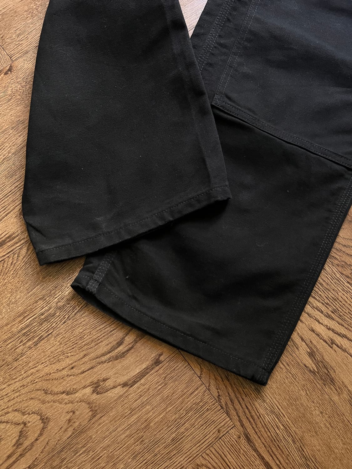 [36]칼하트 Made in USA 블랙 더블니 워크 팬츠 상품이미지5