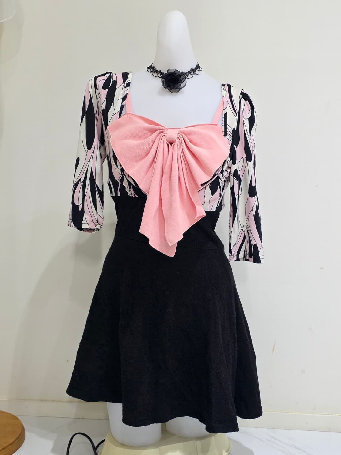 ma*rs 일본고전빈티지)00s 아게죠 오네갸루 리본 로맨틱섹시 원피스 상품이미지1