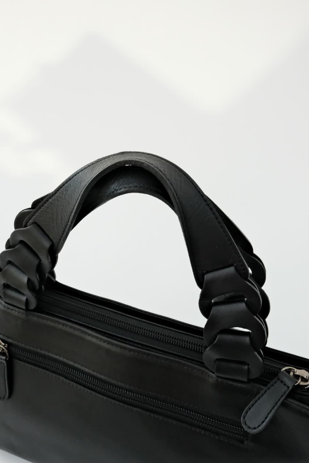 Black Leather Handbag 상품이미지8