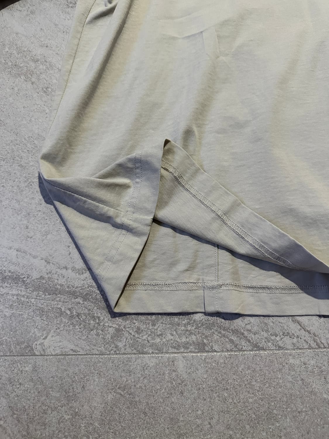 유스 절개 롱슬리브 베이지 그레이 L 상품이미지3