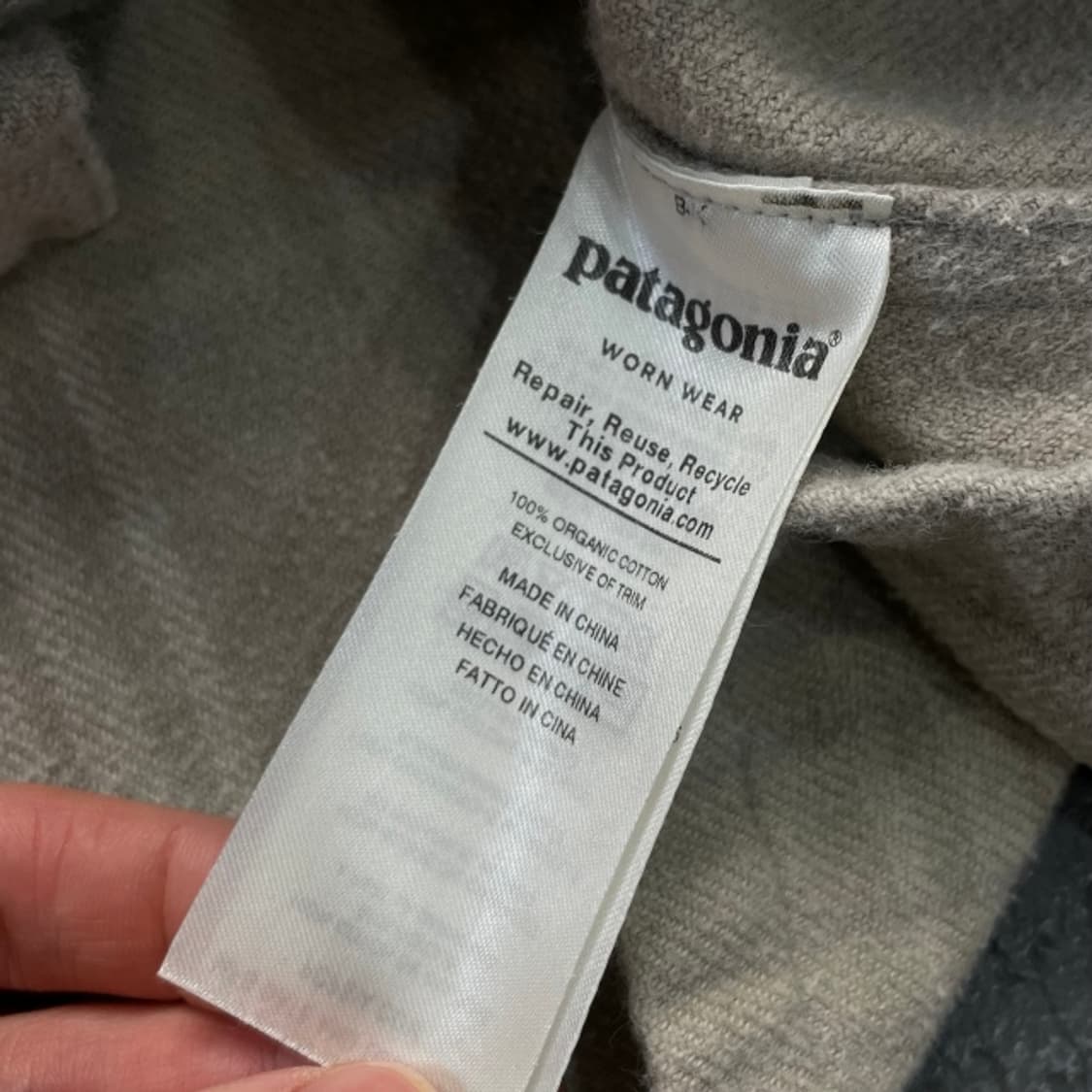 95-100 파타고니아 오가닉 코튼 플란넬 체크 셔츠 상품이미지4