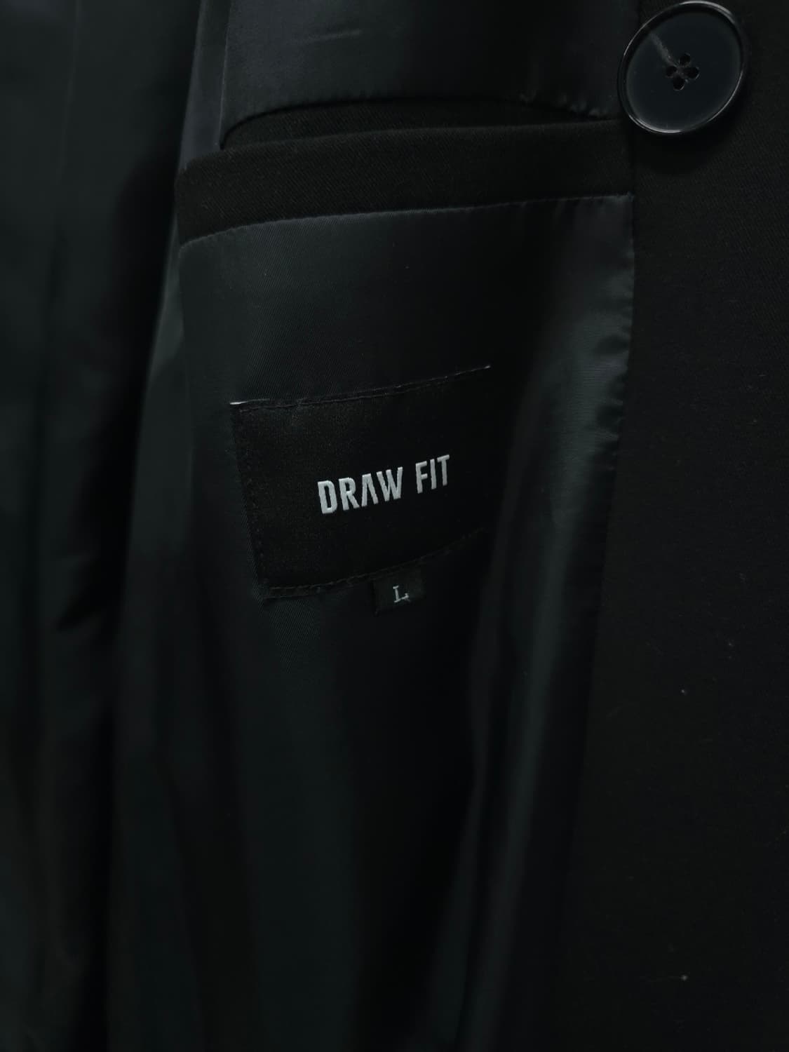 드로우핏(DRAW FIT) 블랙 더블 트렌치 코트 (L사이즈)(상태최상) 상품이미지8