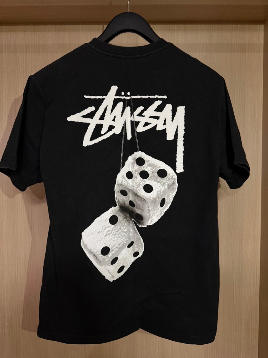 [M]Stussy fuzzy dice tee black 상품이미지2