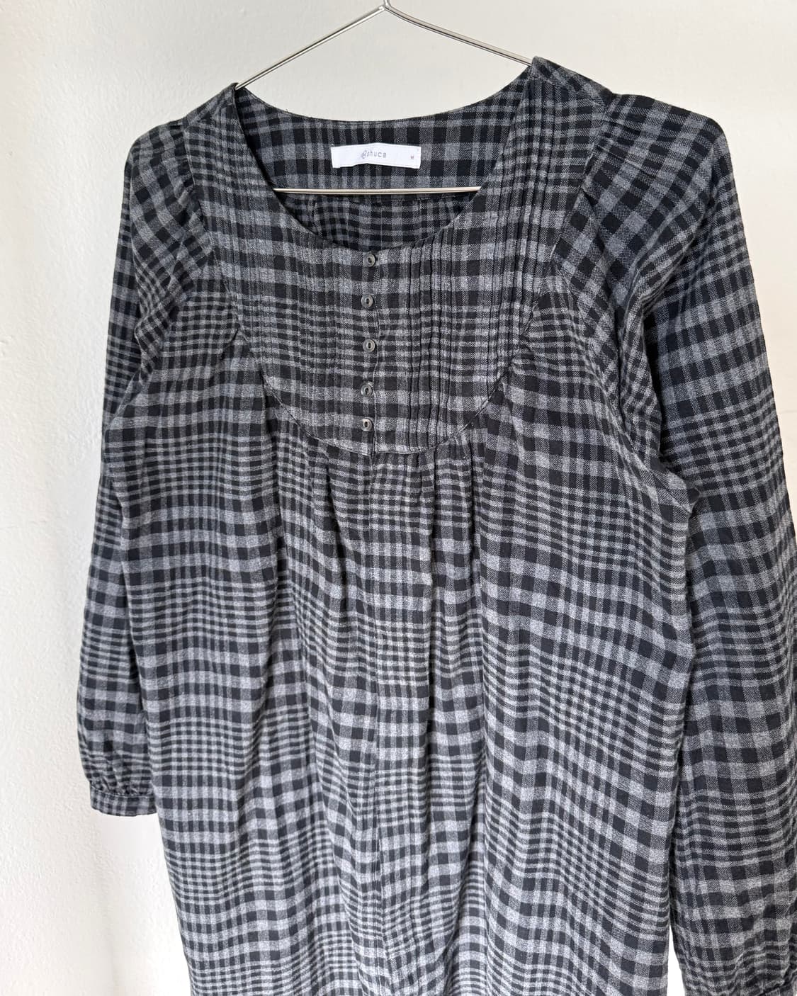 빈티지 체크 원피스 상품이미지2