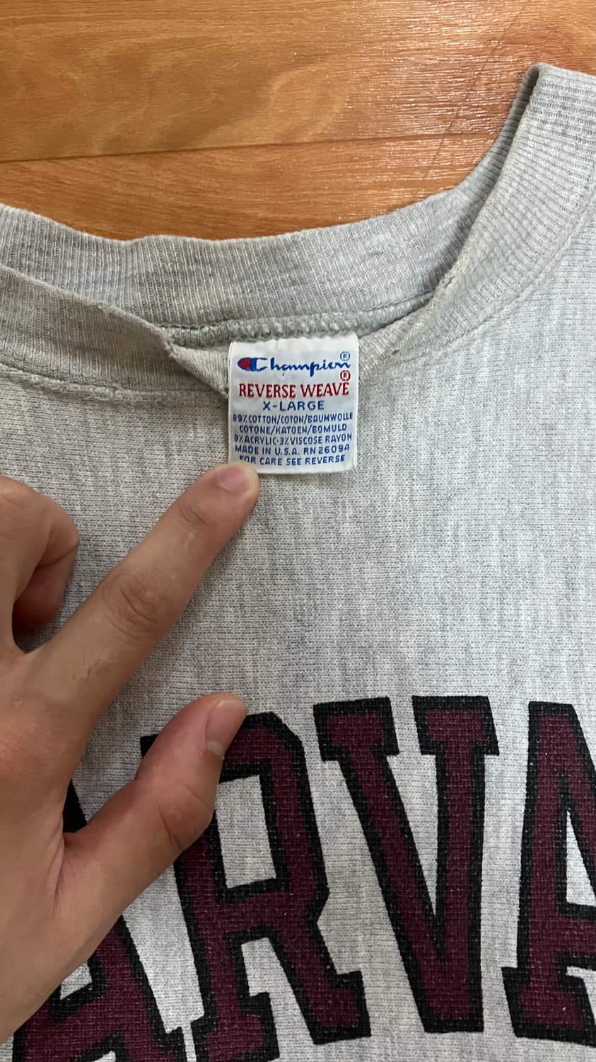 90s 챔피온 리버스위브 스웻셔츠 made in usa 상품이미지3