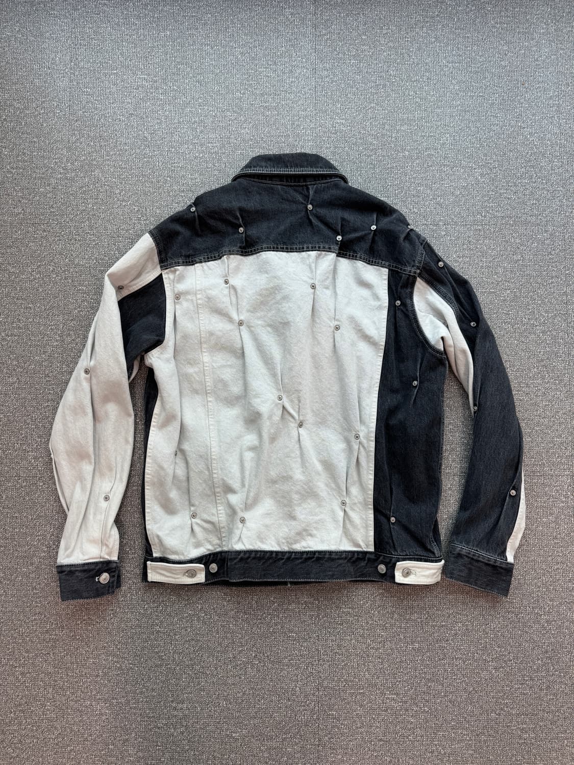쿠시코크 멀티 리벳 데님 자켓 바이컬러 M  상품이미지7