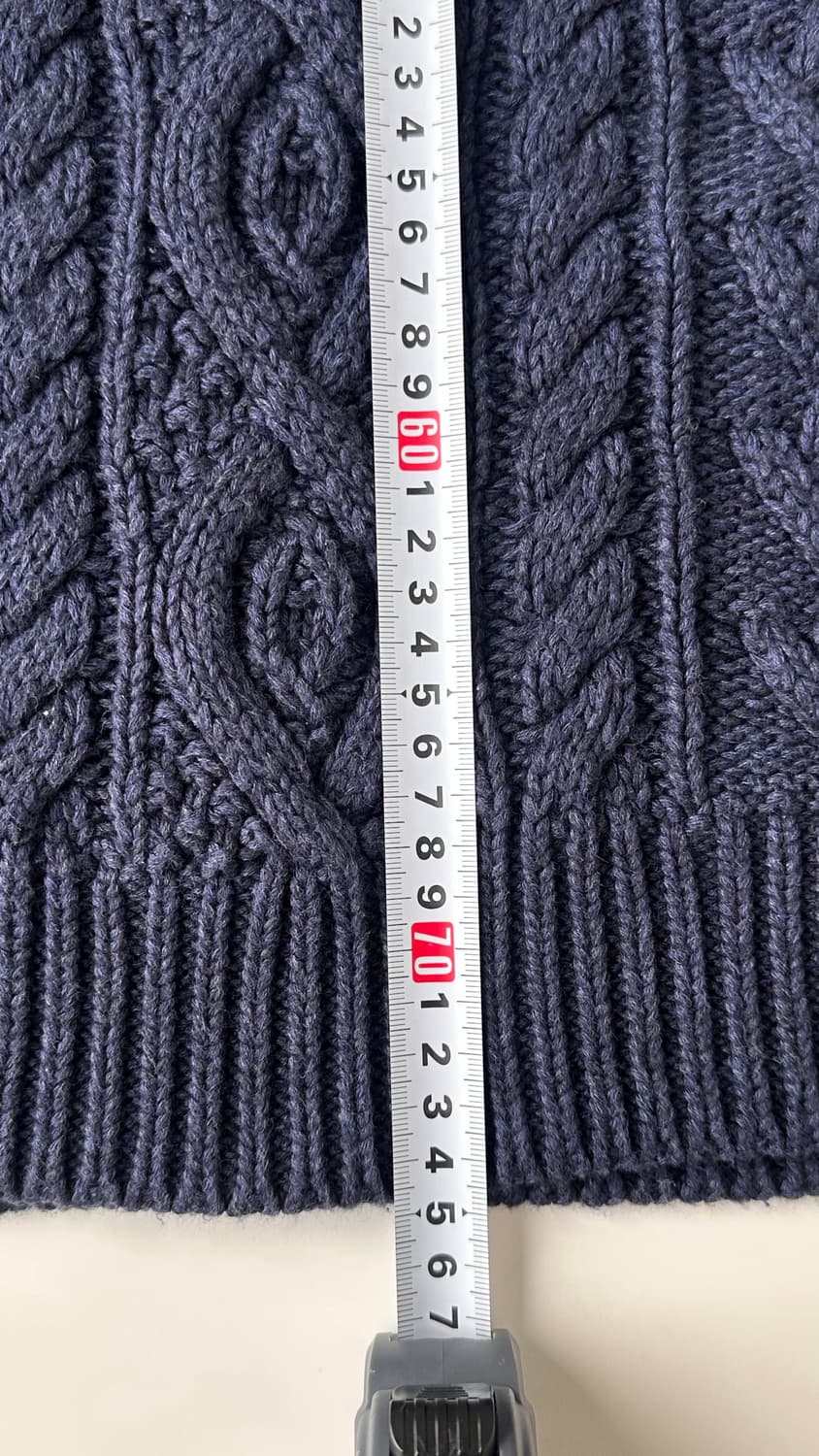 폴로 캐시미어 아란 니트  XL 상품이미지7