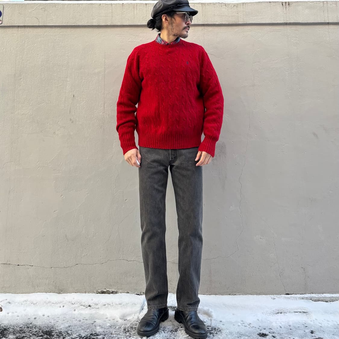 올드 폴로 랄프로렌 케이블 울 스웨터 상품이미지10