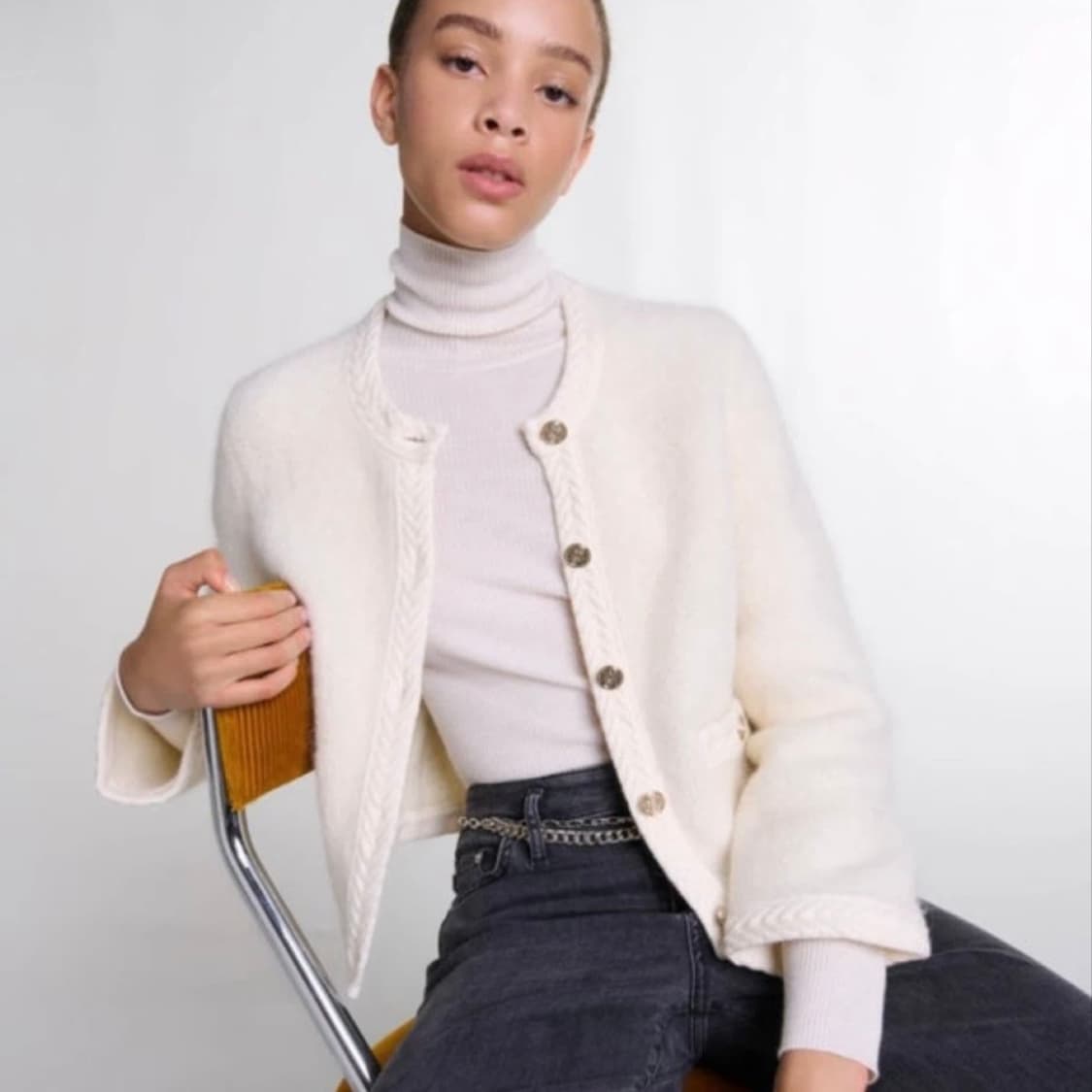 Maje 마쥬 알파카 트위드 가디건 자켓 상품이미지3