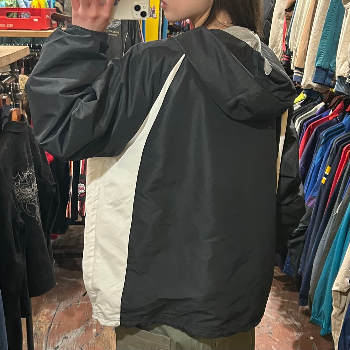 [HI] 나이키 아노락 블랙&화이트 상품이미지5