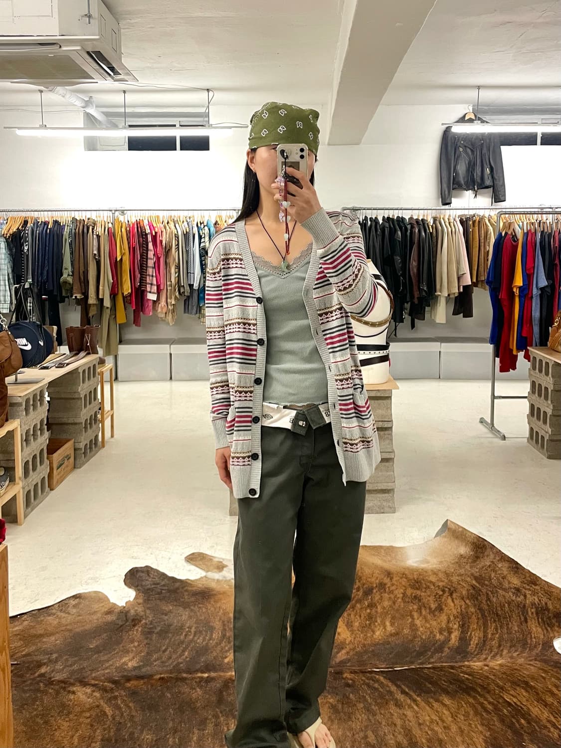 EDDIE BAUER fair isle cardigan 페어아일 가디건 상품이미지1