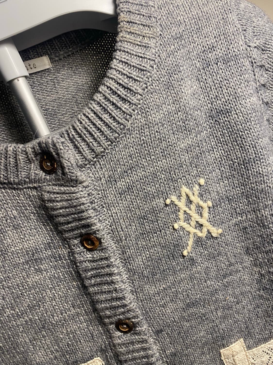 Fervente 회색 니트 가디건 M 상품이미지3