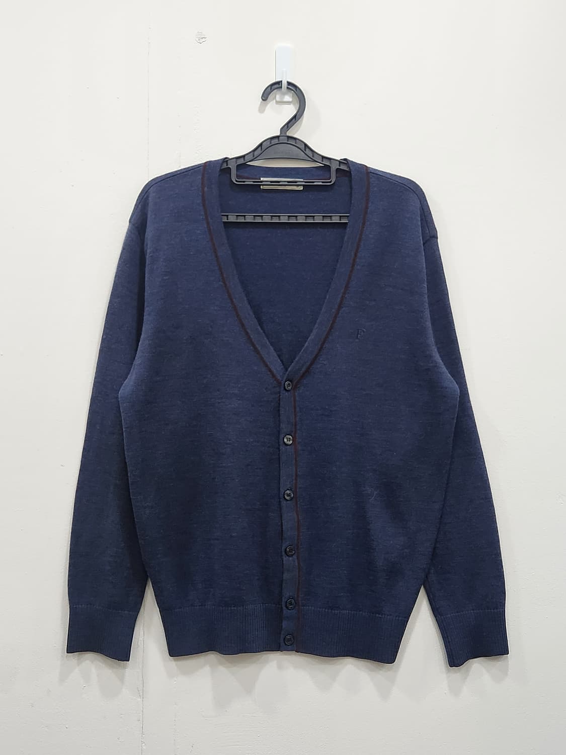 [100] 프랑코페라로 울 혼방 네이비 가디건 남성 100사이즈 상품이미지1