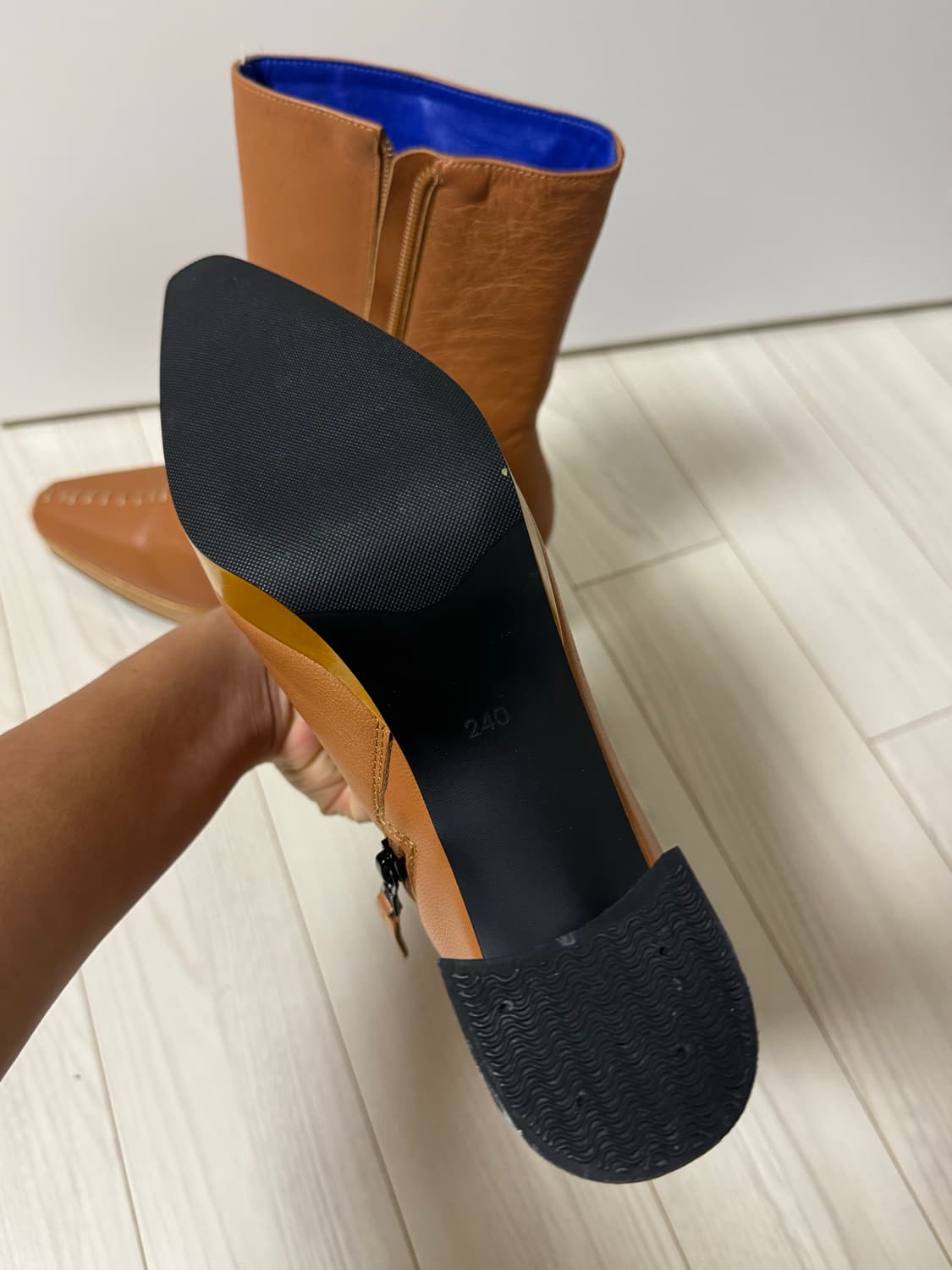 마뗑킴 스티치 real leather 부츠 상품이미지4