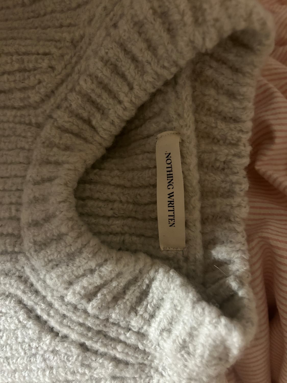 (절판,새상품) 낫띵리튼 울스웨터니트 그레이 상품이미지2