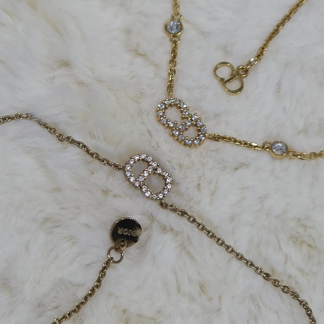 디올 금장 클레어 디 룬 미니 cd 로고 목걸이 상품이미지6