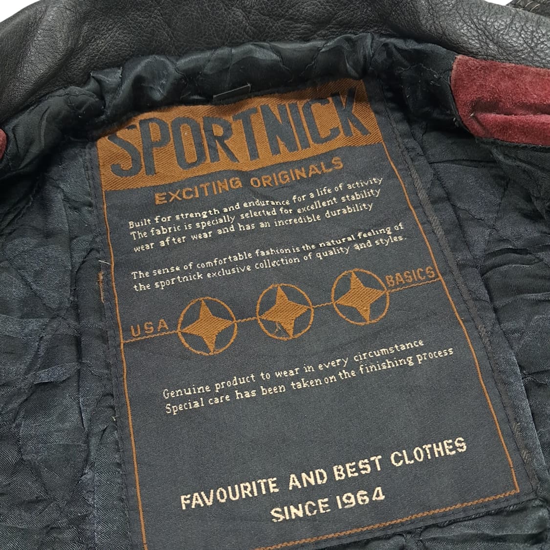 CN429 L SPORTNICK 스웨이드 & 가죽 투톤 자켓 상품이미지4