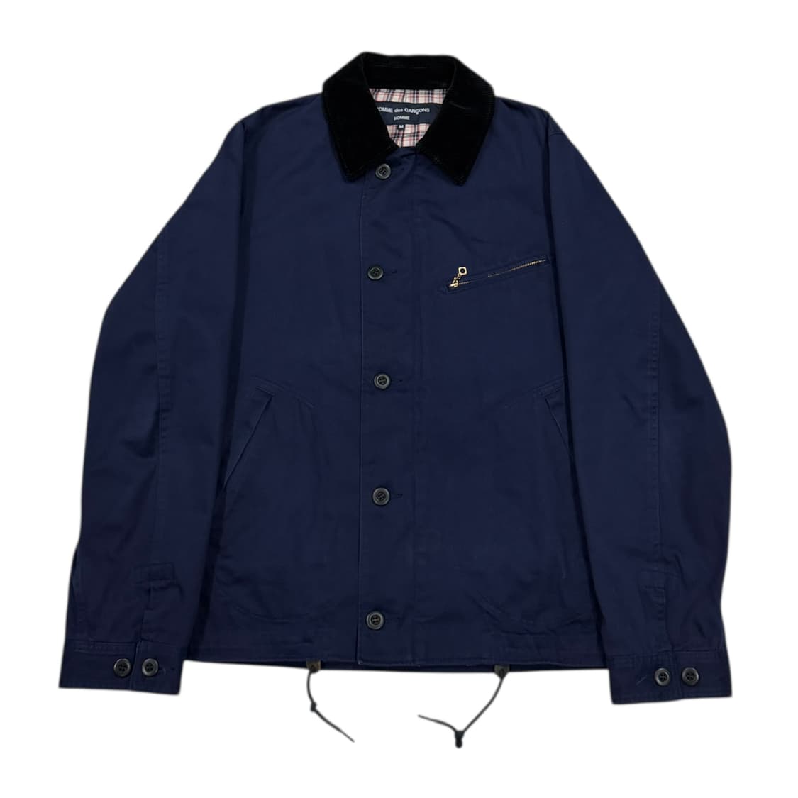 꼼데가르송 코튼 헌팅자켓 네이비 M 상품이미지1