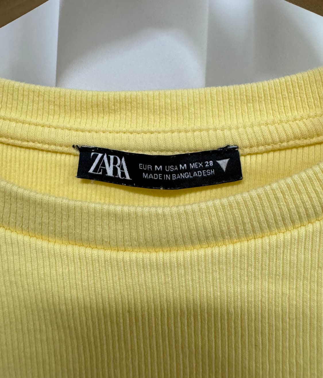 ZARA 자라 프릴 슬리브리스 니트 M 옐로우 상품이미지8
