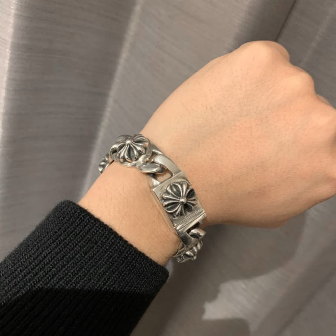 (최종가격) 크롬하츠 크로스 링크 팔찌 신세계 구매 풀구성 상품이미지1