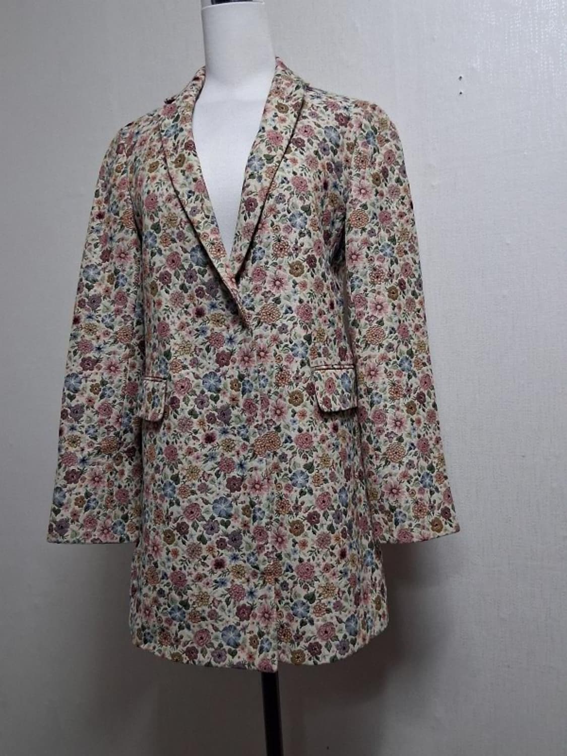 일본빈티지수입 꼼사이즘 COMME CA ISM 플라워 쟈카드하프쟈켓 66 상품이미지1