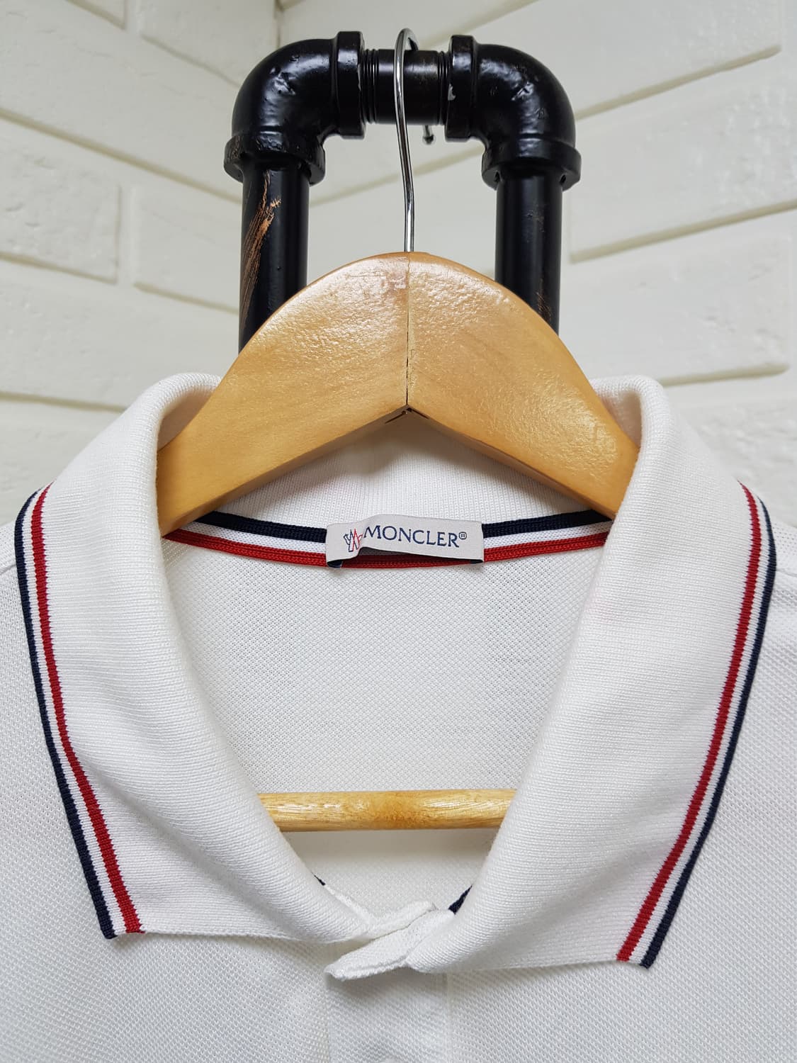 [21ss/xl] 몽클레어 폴로 반팔티 화이트 상품이미지4