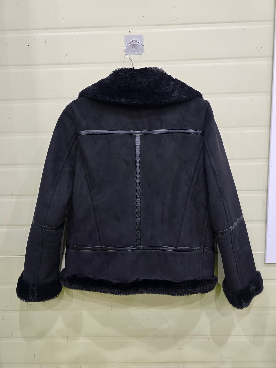 Soup 블랙 무스탕 라이더 자켓 55 상품이미지5