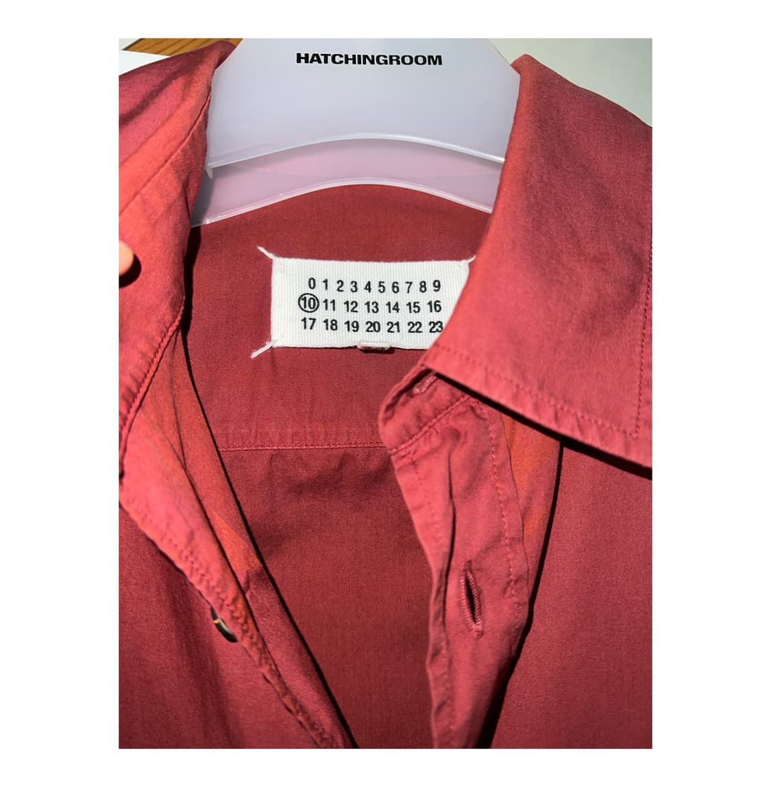 Margiela burgundy shirts 48 상품이미지4