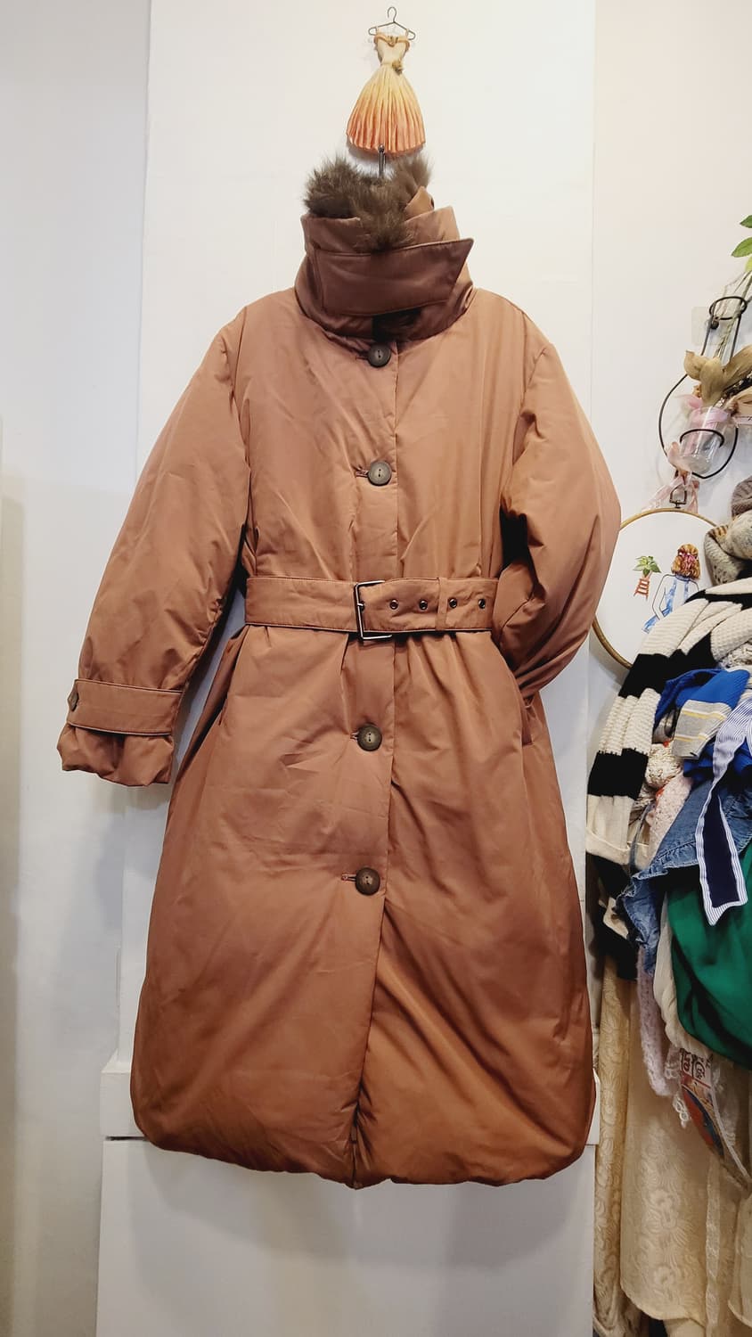 아이젤 트렌치 구스롱패딩 상품이미지6