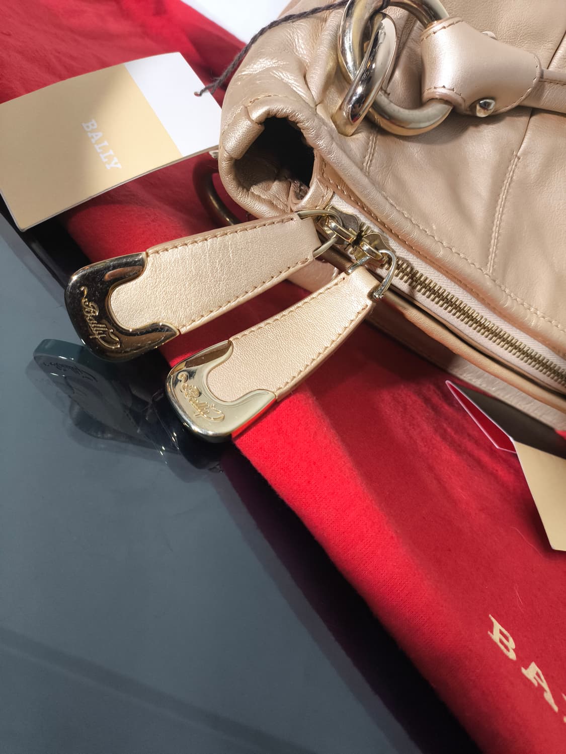 미사용 발리 골드 핸드백 토트백 상품이미지7