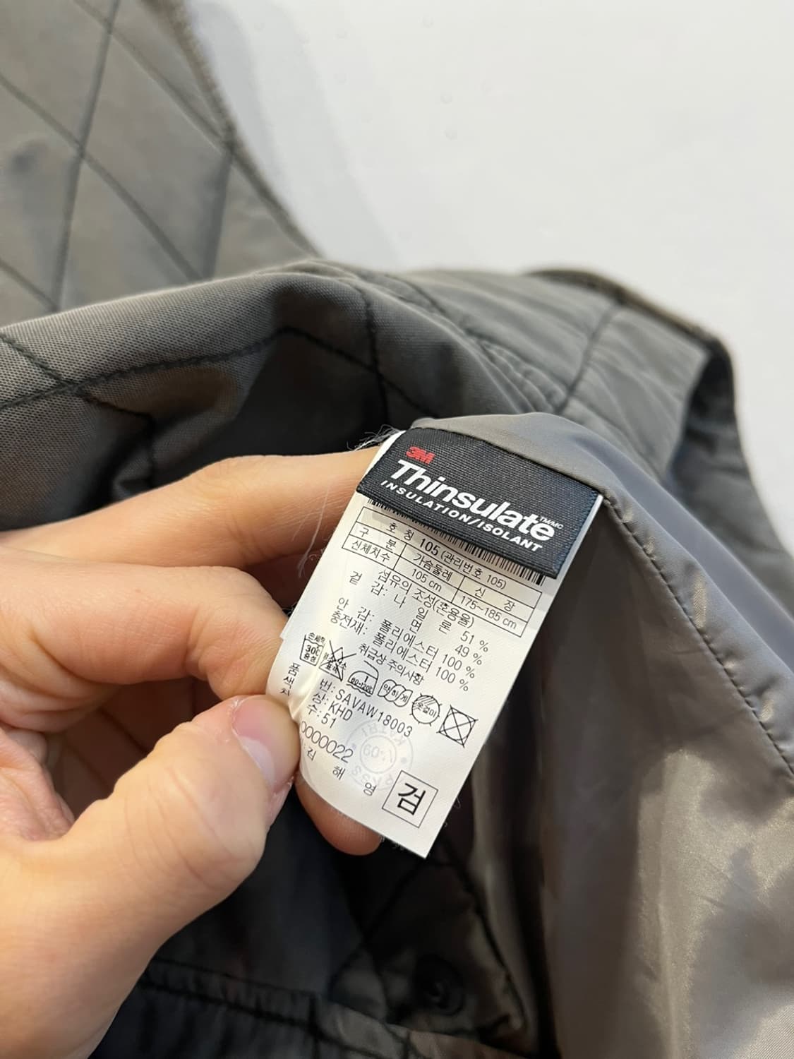 시리즈 다이아몬드 퀼팅 베스트 조끼 105 상품이미지5