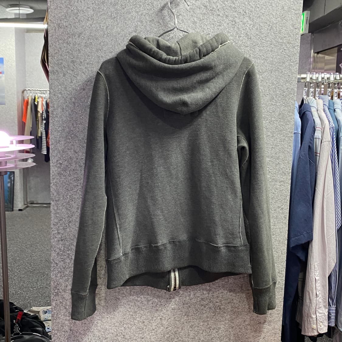 아베크롬비 앤 피치 그레이 아치로고 후드집업 B4186 상품이미지4