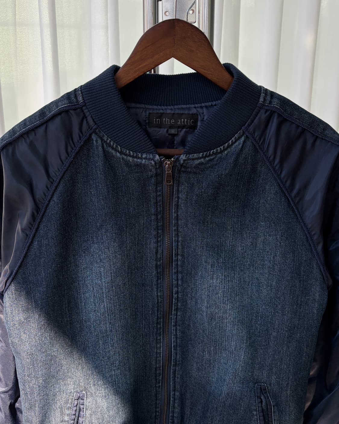 [M]인더애틱 JPN 인디고 데님 블루종 봄버 자켓 상품이미지7