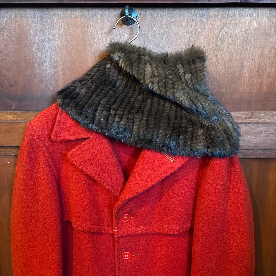 프랑코페라로 천연 밍크 워머 목도리 브라운 상품이미지3