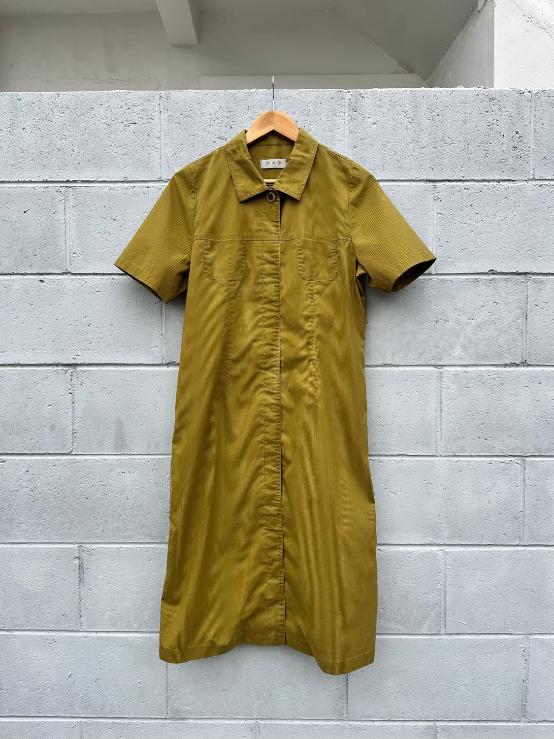 스트라이프 포켓 셔츠 원피스 상품이미지1