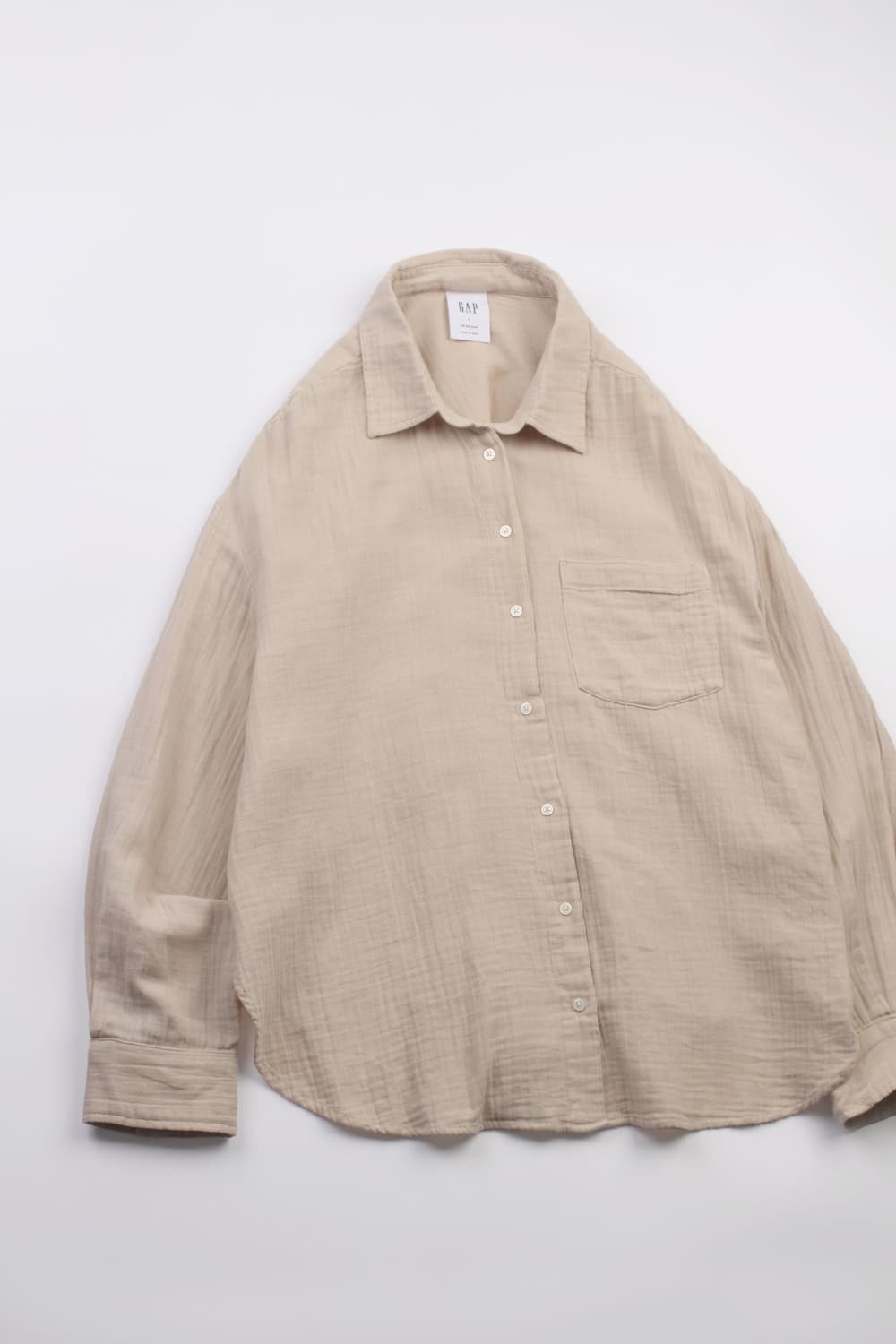 GAP Cotton Relaxed Shirt Made In India 상품이미지10