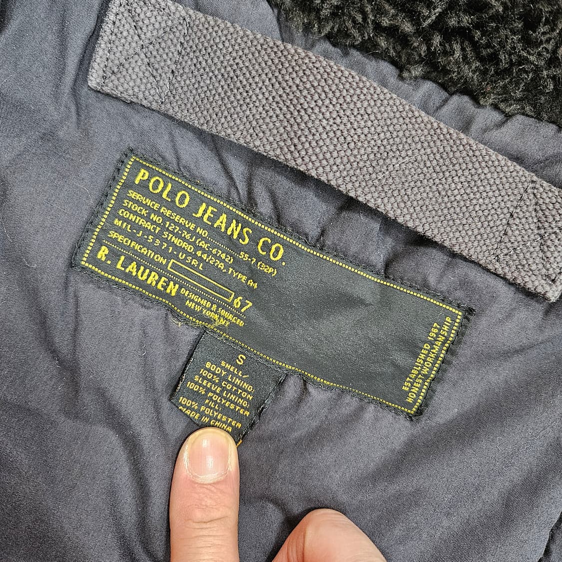 폴로랄프로렌 빈티지 라쿤퍼 유틸리티 야상 점퍼  상품이미지7