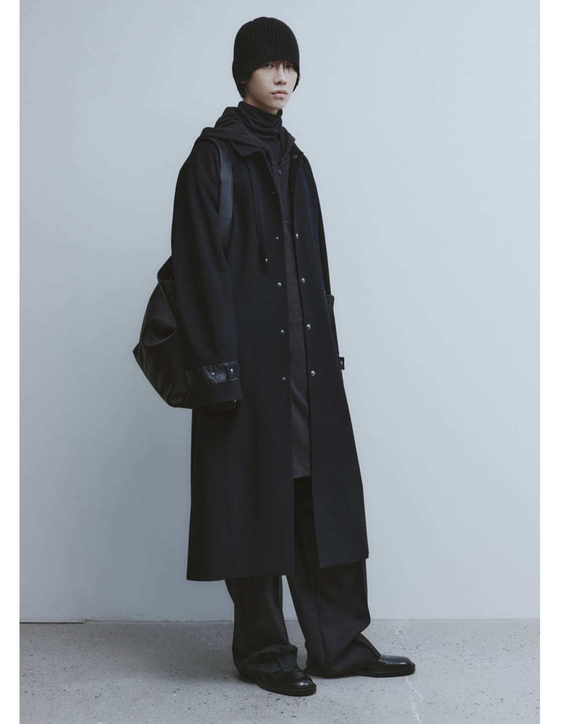 L) 24fw 유스 스냅 싱글 코트 상품이미지1