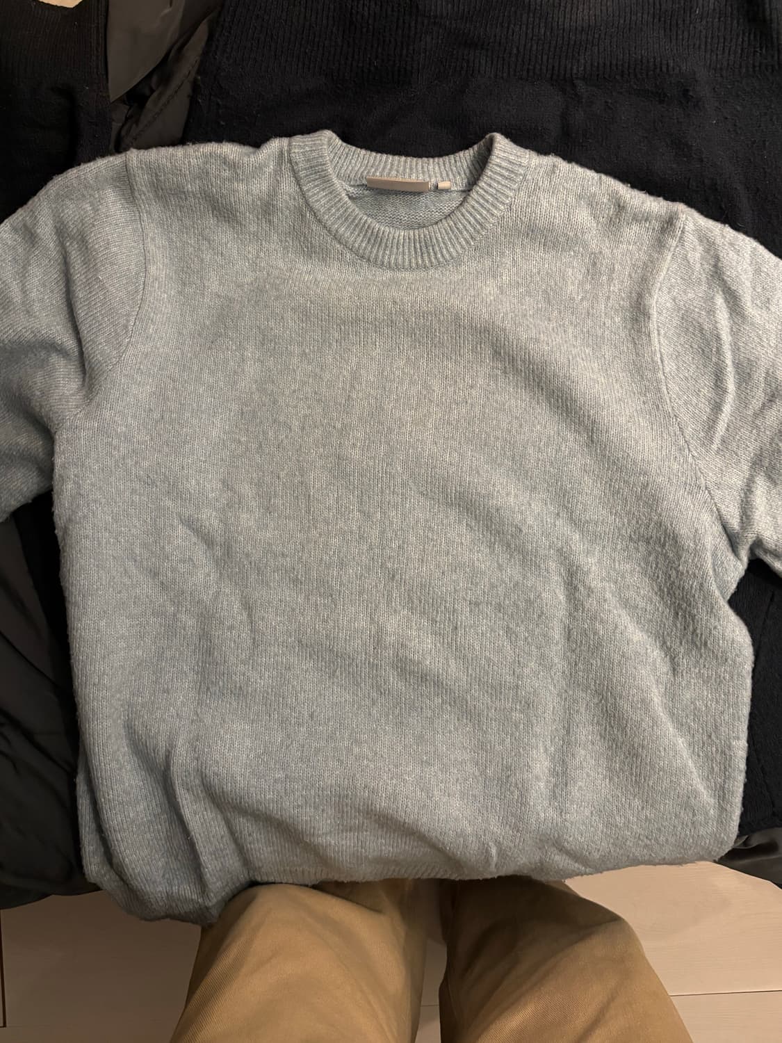 칼하트 wip 니트 (2개) navy, sky 상품이미지5