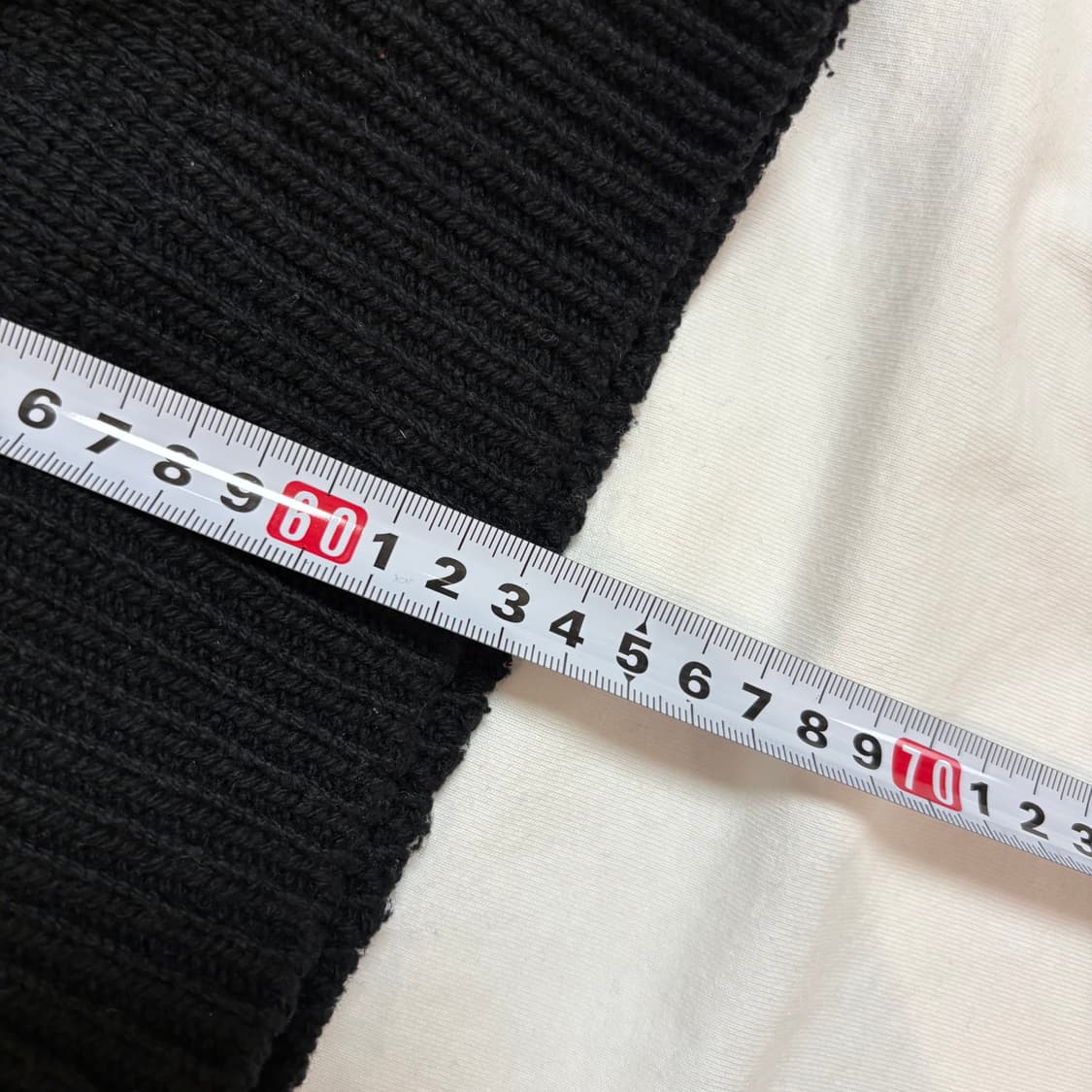 휴먼 메이드 로우 게이지 니트 스웨터 블랙(m) 상품이미지6